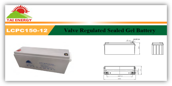 BATERIAS DE GEL  12V / 150AH / TAI ENERGY - Image 3